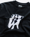 again.. figures black tee