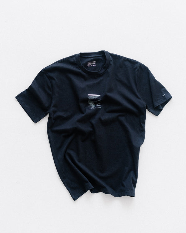 usb reflective black tee