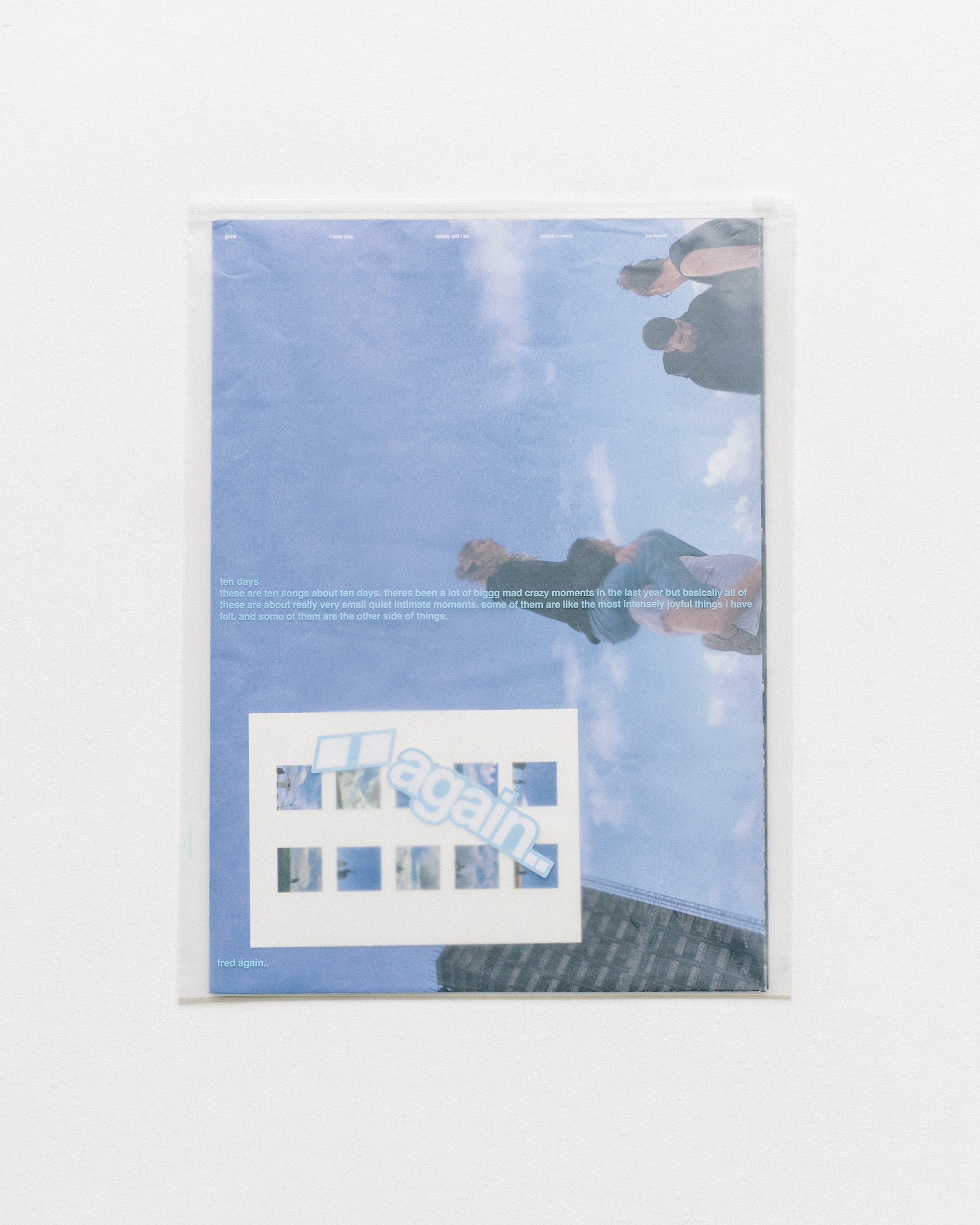 fred again.. ポスターブックレット ten days poster booklet – Fred again.. US