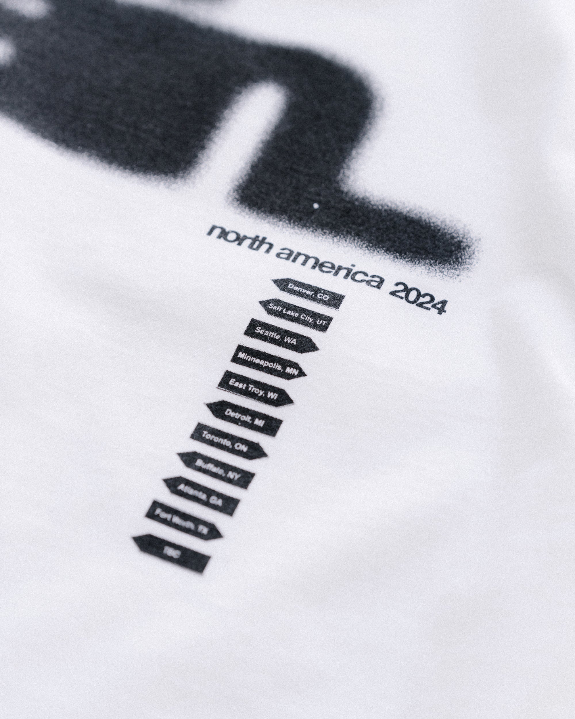 places we've never been tee – Fred again.. US