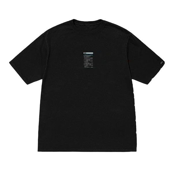 usb reflective black tee